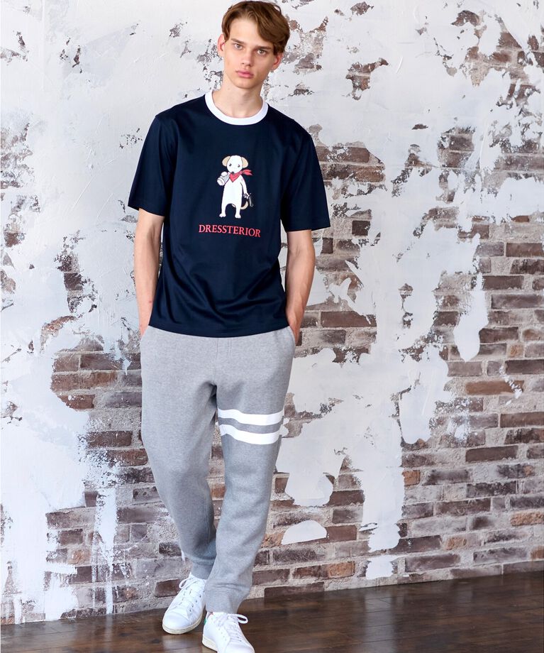 DRESSTERIOR「【接触冷感／抗菌防臭／消臭】ICE CLEAR COTTON DRINKER DOG Tシャツ」|Tシャツ・カットソー|