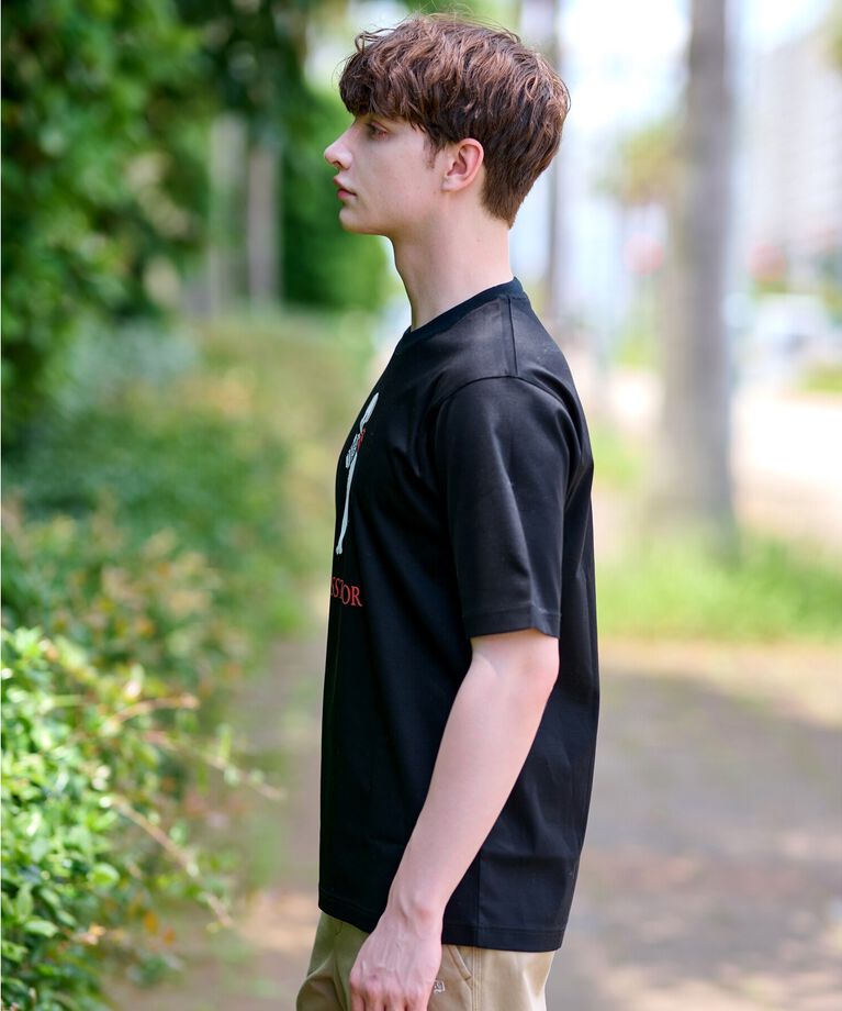 DRESSTERIOR「【接触冷感／抗菌防臭／消臭】ICE CLEAR COTTON DRINKER DOG Tシャツ」|Tシャツ・カットソー|