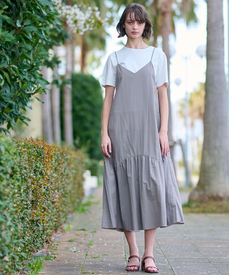 DRESSTERIOR「キャミソールタフタワンピース」|ワンピース|