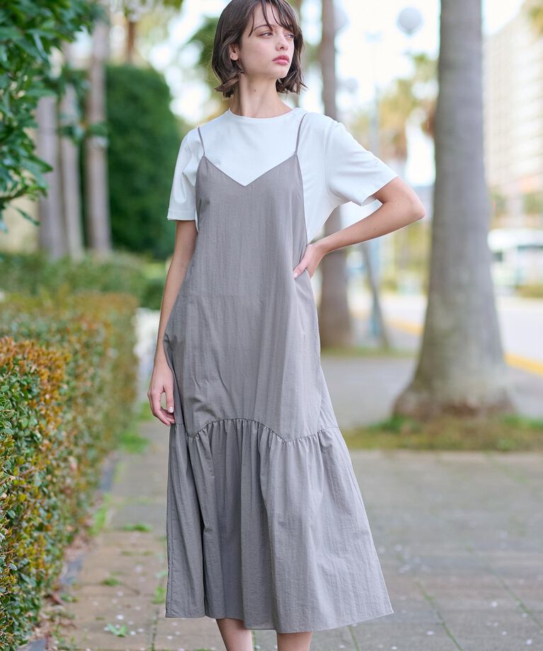 DRESSTERIOR「キャミソールタフタワンピース」|ワンピース|