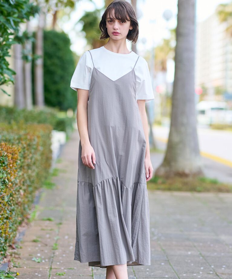 DRESSTERIOR「キャミソールタフタワンピース」|ワンピース|トープ(054)