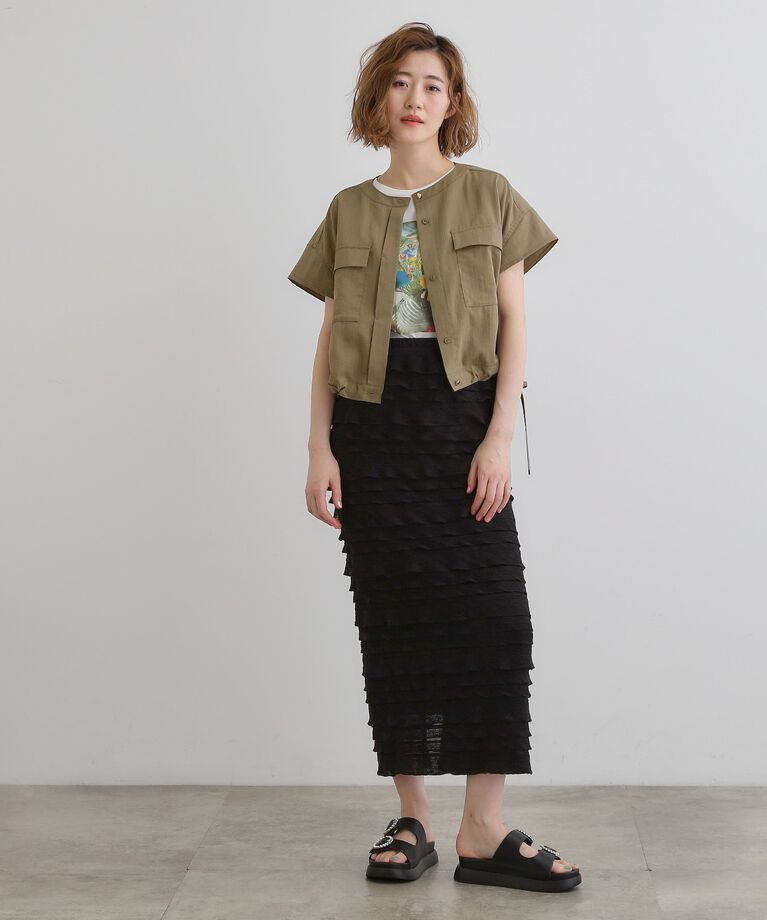 grove「【品よく着こなす、大人のワークスタイル】ワークジャケット×ワンピースセット」|ワンピース|