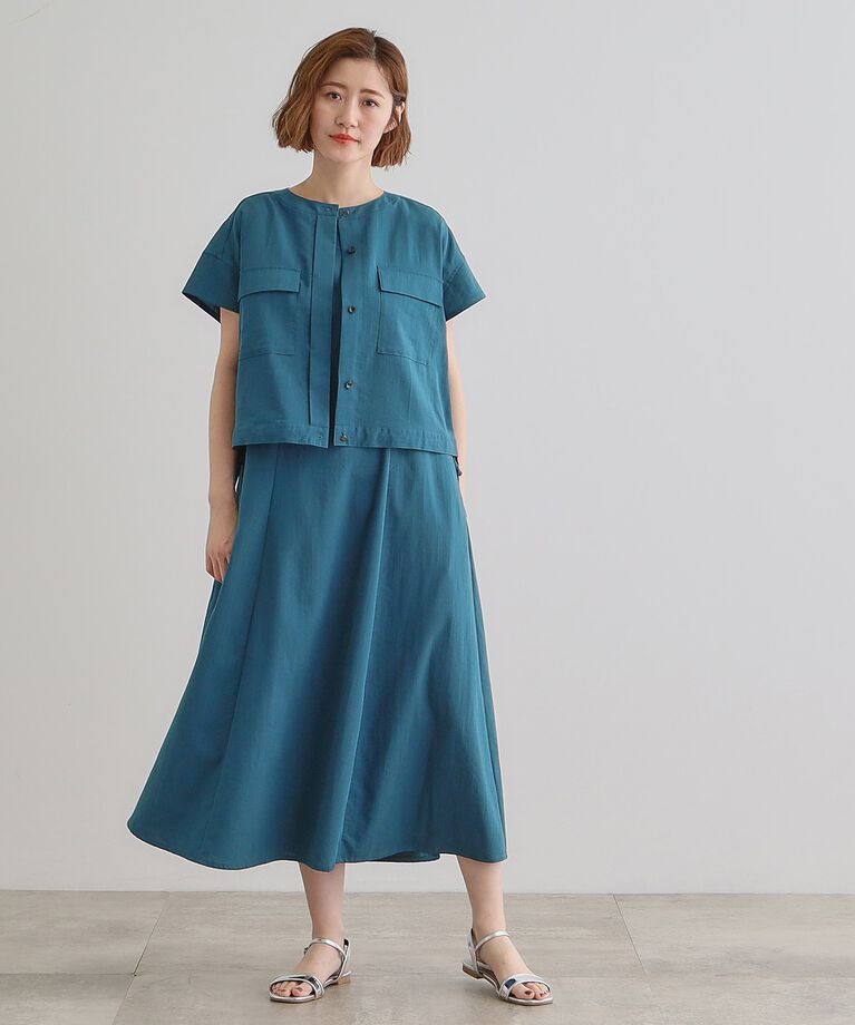 grove「【品よく着こなす、大人のワークスタイル】ワークジャケット×ワンピースセット」|ワンピース|