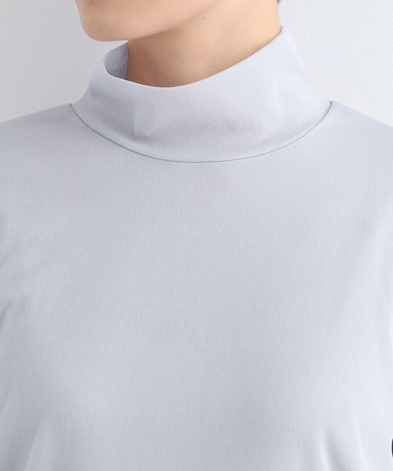 INDIVI「【日本製】シフォンジャージハイネックトップス」|Tシャツ・カットソー|