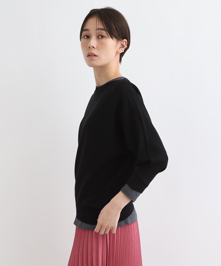INDIVI「【洗える／無縫製】きれいめフォルムニット」|ニット・セーター|