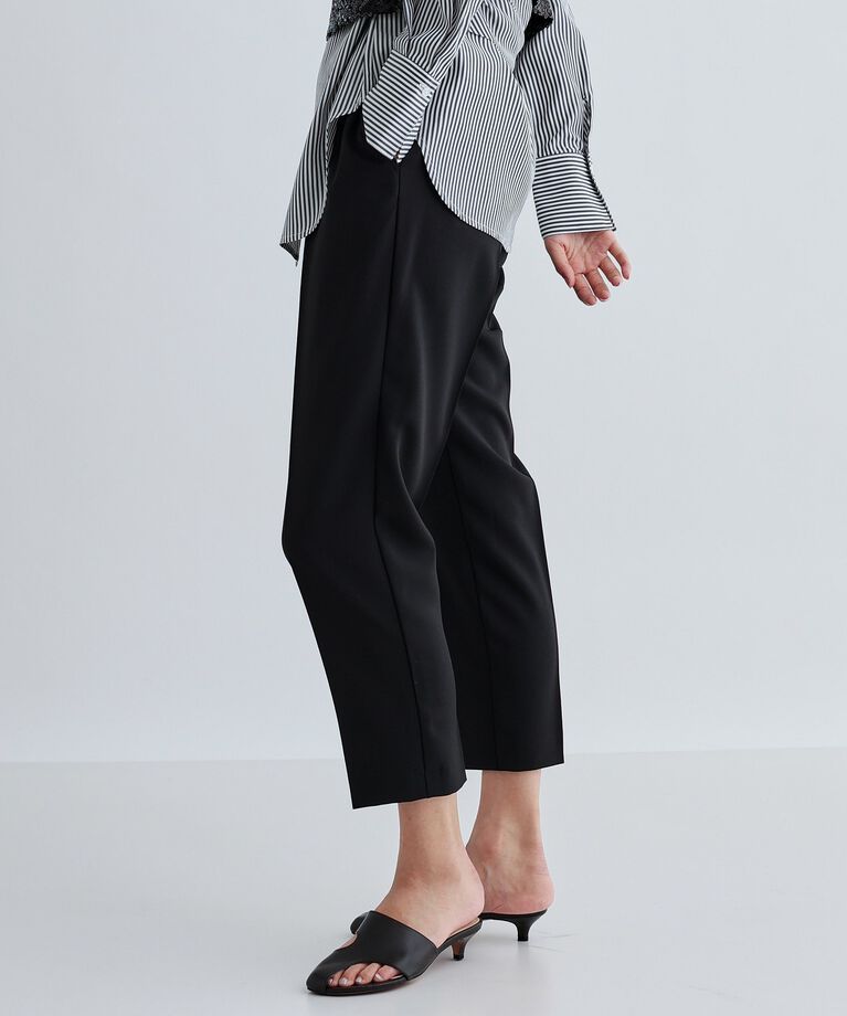 GALLEST「【接触冷感／セットアップ対応】イージーテーパードパンツ【通勤・セレモニー】」|その他|ブラック(019)