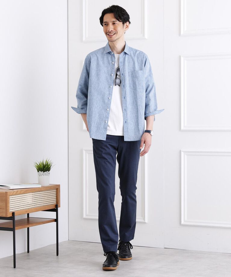TAKEO KIKUCHI「【全7サイズ×7色展開！】トップマルチヘリンボン パンツ」|その他|