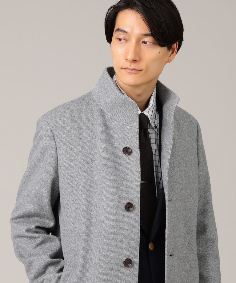 TAKEO KIKUCHI「【ウールカシミヤブレンド】ビーバー調 スタンドカラー コート」|その他|