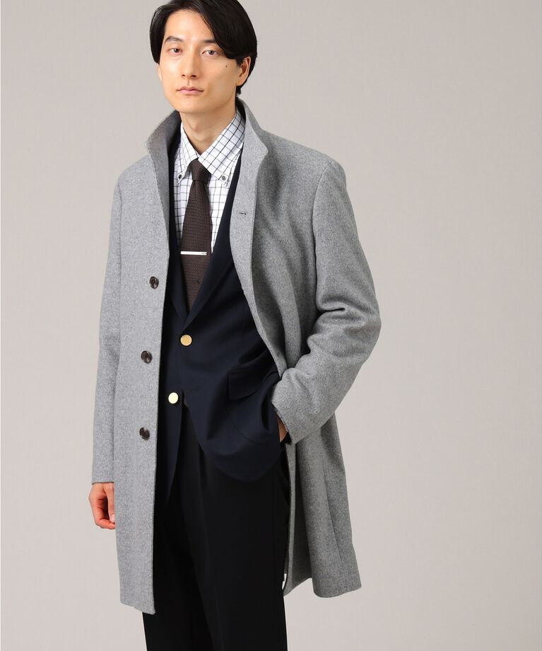 TAKEO KIKUCHI「【ウールカシミヤブレンド】ビーバー調 スタンドカラー コート」|その他|