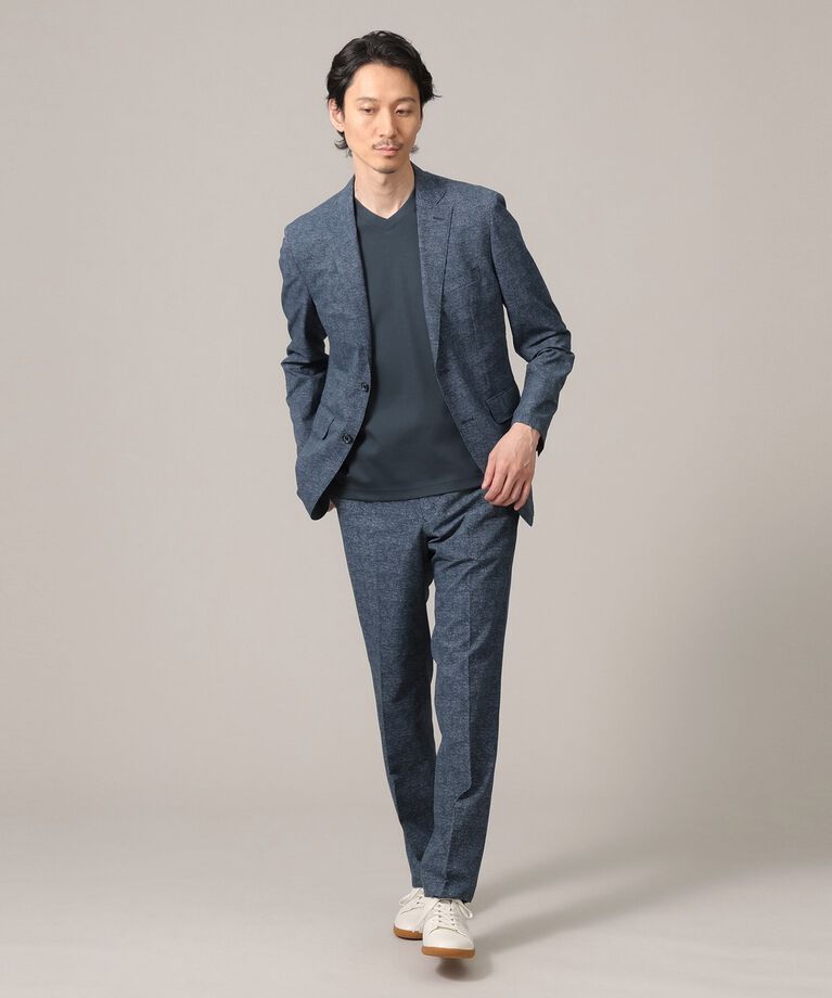 TAKEO KIKUCHI「【抗菌防臭】ジャケットインナー 半袖 Vカットソー」|Tシャツ・カットソー|