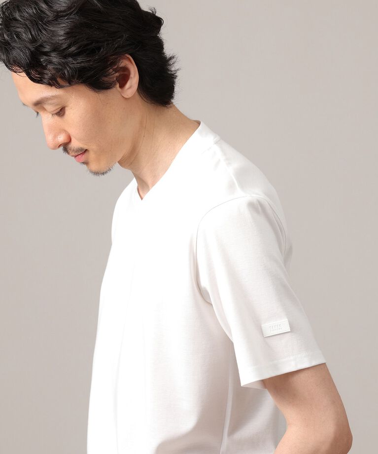 TAKEO KIKUCHI「【抗菌防臭】ジャケットインナー 半袖 Vカットソー」|Tシャツ・カットソー|