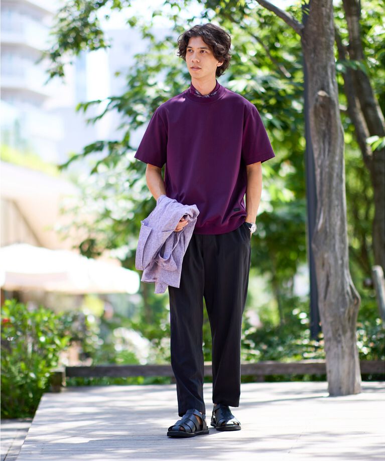 TAKEO KIKUCHI「【抗菌防臭／5サイズ展開】ハイゲージポンチ Tシャツ」|Tシャツ・カットソー|