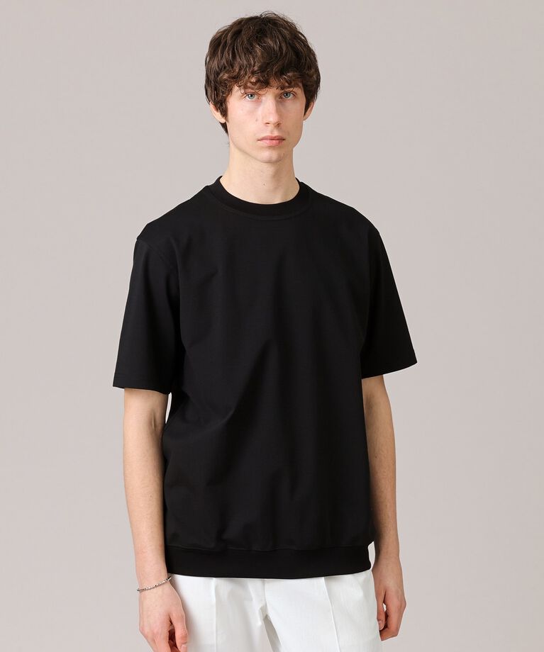 TAKEO KIKUCHI「【抗菌防臭／5サイズ展開】ハイゲージポンチ Tシャツ」|Tシャツ・カットソー|ブラック(019)
