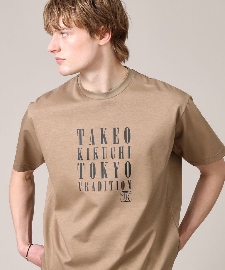 TAKEO KIKUCHI「【プリントT／日本製】メッセージ プリント Tシャツ」|Tシャツ・カットソー|