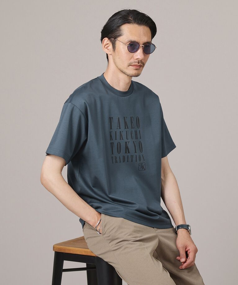 TAKEO KIKUCHI「【プリントT／日本製】メッセージ プリント Tシャツ」|Tシャツ・カットソー|
