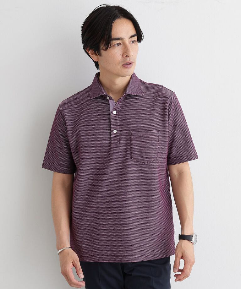 TAKEO KIKUCHI「【抗菌防臭／5サイズ展開】ハニカムメランジ ポロシャツ」|ポロシャツ|