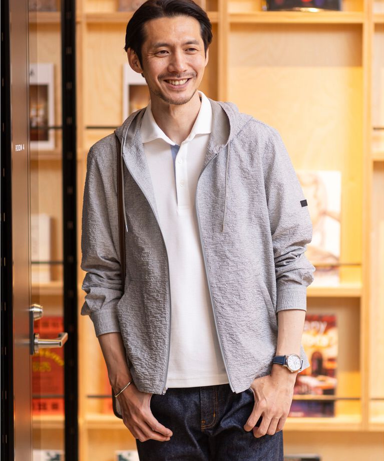TAKEO KIKUCHI「【抗菌防臭／5サイズ展開】ハニカムメランジ ポロシャツ」|ポロシャツ|