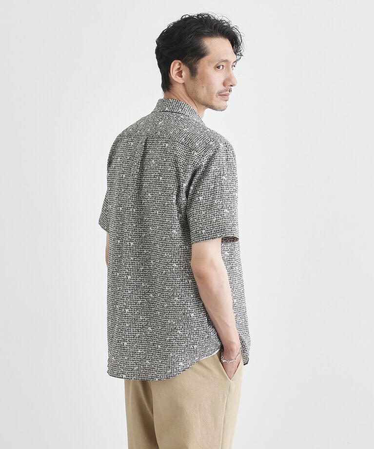 TAKEO KIKUCHI「【無地・チェック・ボタニカル柄】リップル シャツ」|シャツ・ブラウス|