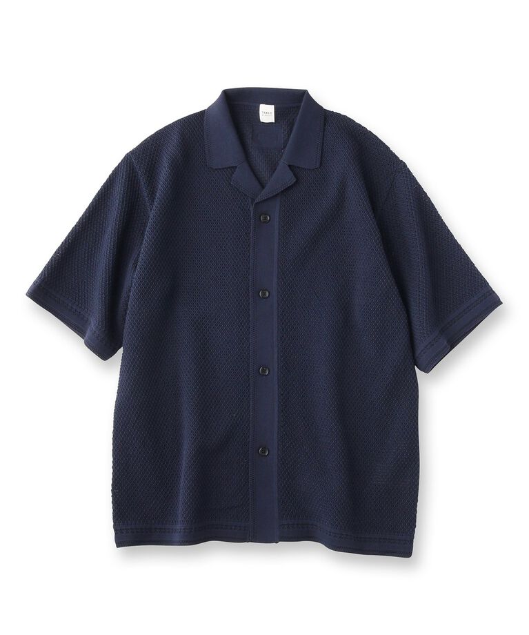 TAKEO KIKUCHI「【夏の軽羽織】スポンディッシュ サマーニットシャツ」|シャツ・ブラウス|