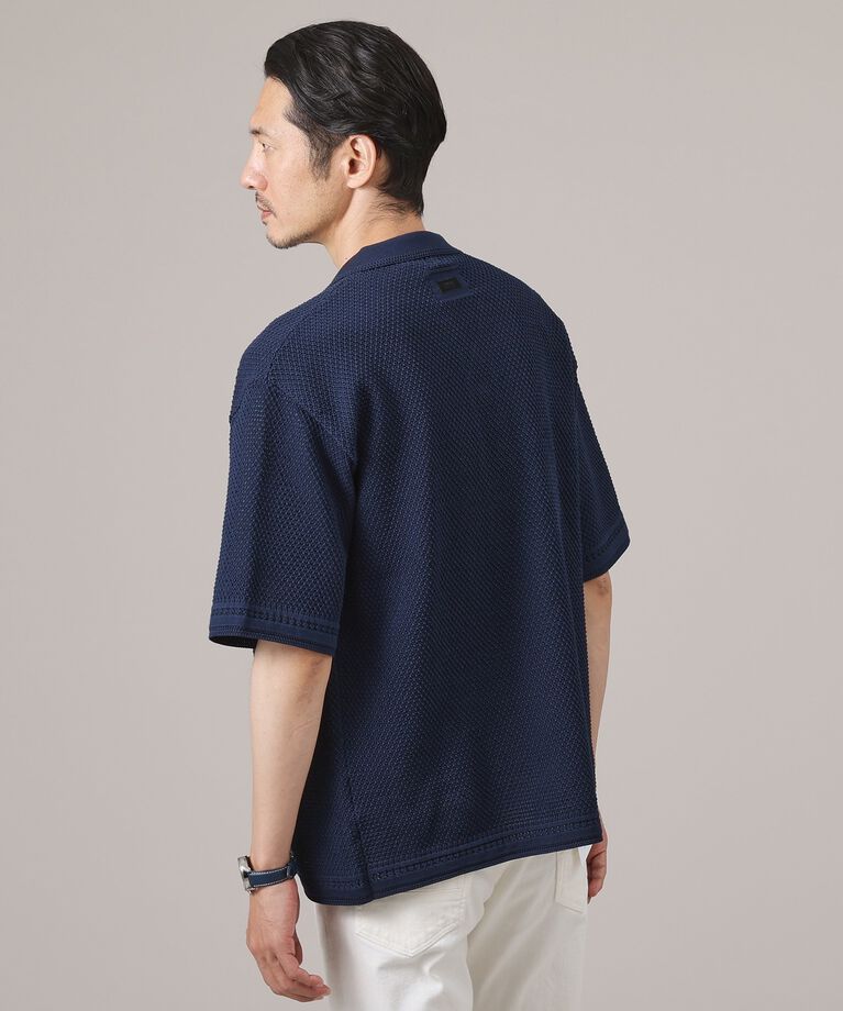 TAKEO KIKUCHI「【夏の軽羽織】スポンディッシュ サマーニットシャツ」|シャツ・ブラウス|