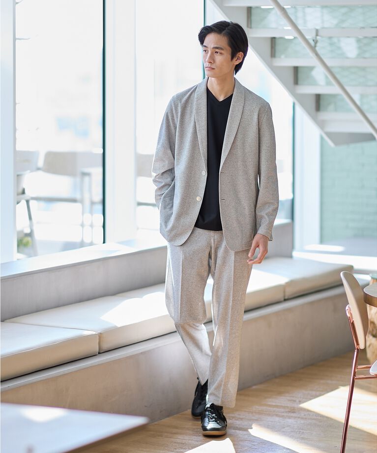 TAKEO KIKUCHI「【抗菌防臭】尾州リネンブレンド ドビーメッシュ カーディガン」|カーディガン|