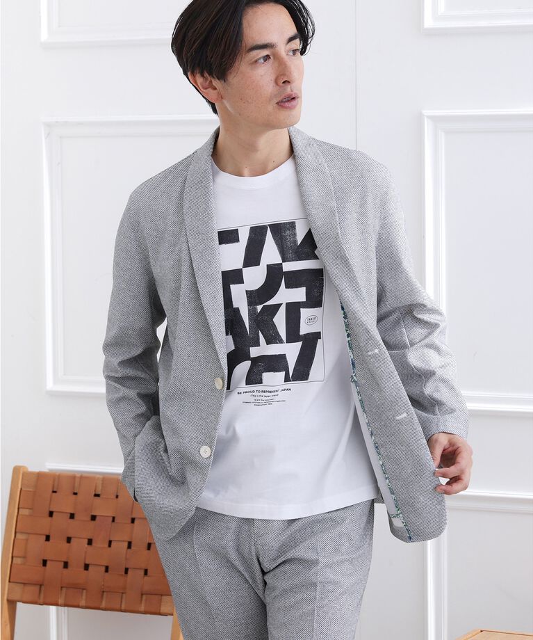 TAKEO KIKUCHI「【抗菌防臭】尾州リネンブレンド ドビーメッシュ カーディガン」|カーディガン|