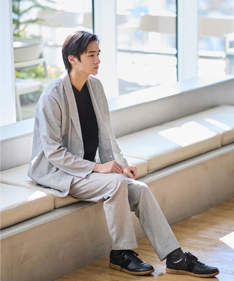 TAKEO KIKUCHI「【抗菌防臭】尾州リネンブレンド ドビーメッシュ カーディガン」|カーディガン|