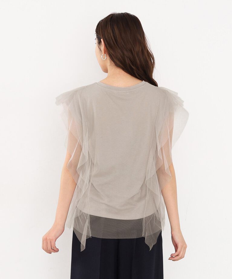 index「チュールレイヤードフレンチトップス【洗濯機洗い可】」|Tシャツ・カットソー|