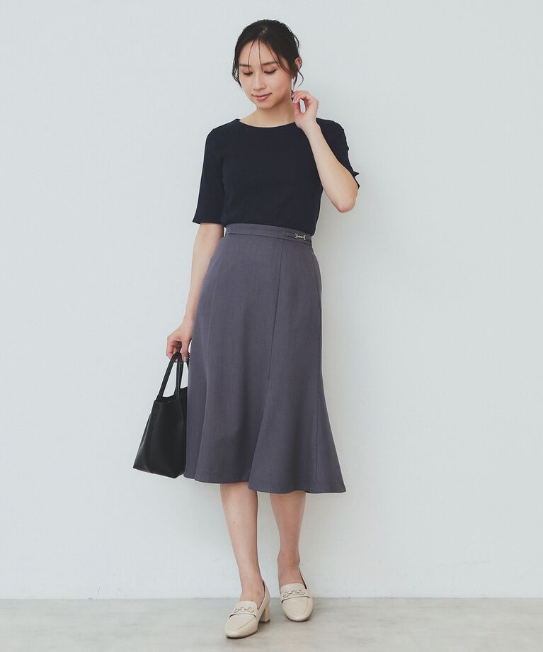 index「《7color/XS-LLsize》ボートネックリブトップス【UV/洗濯機洗い可】」|Tシャツ・カットソー|