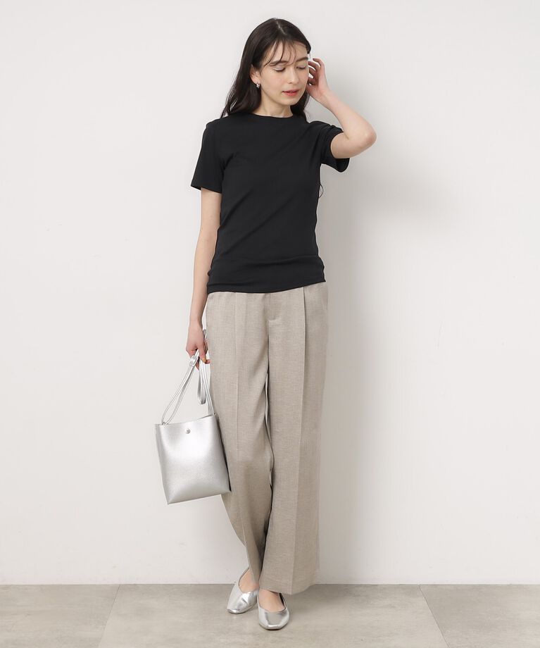 OPAQUE.CLIP「フライスコットンベーシックTシャツ」|Tシャツ・カットソー|