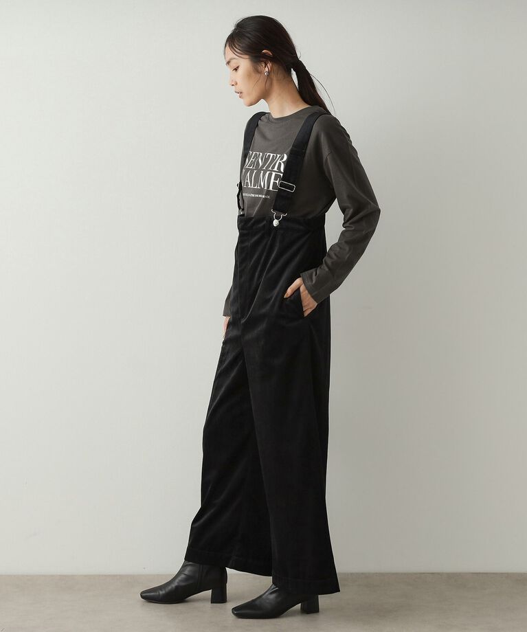 OPAQUE.CLIP「箔ロゴプリント ロングTシャツ【洗濯機洗い可】」|Tシャツ・カットソー|