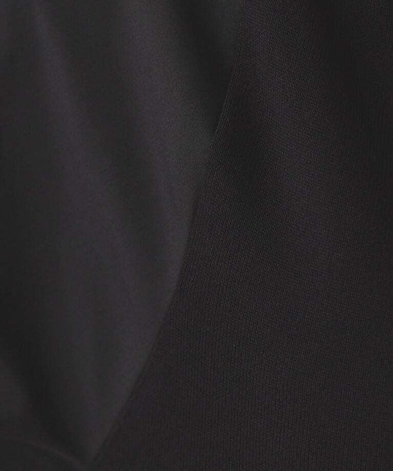 OPAQUE.CLIP「フハクスリーブ ドッキングニットフレアワンピース【洗濯機洗い可】」|ワンピース|