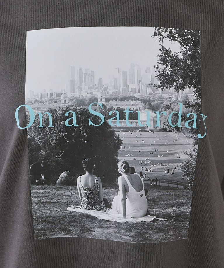 OPAQUE.CLIP「フォトプリントロングTシャツ【洗濯機洗い可】」|Tシャツ・カットソー|