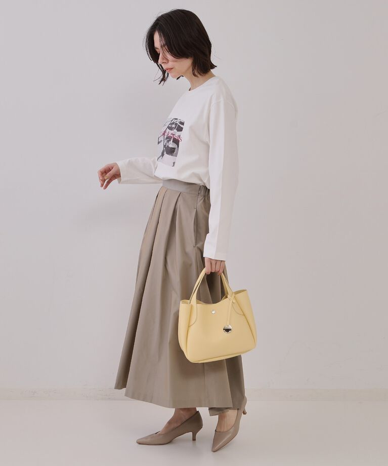 OPAQUE.CLIP「フォトプリントロングTシャツ【洗濯機洗い可】」|Tシャツ・カットソー|
