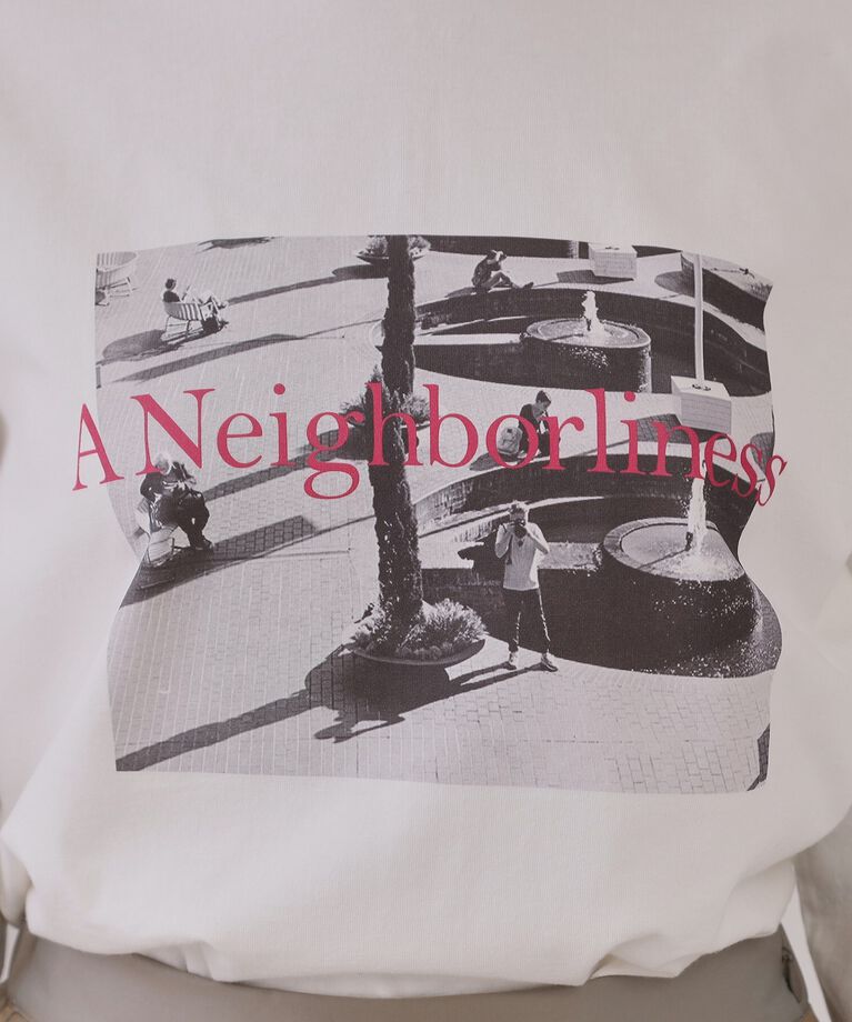 OPAQUE.CLIP「フォトプリントロングTシャツ【洗濯機洗い可】」|Tシャツ・カットソー|