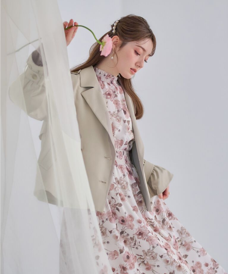 Couture broach「【華やか・主役級】ショートトレンチ」|トレンチコート|