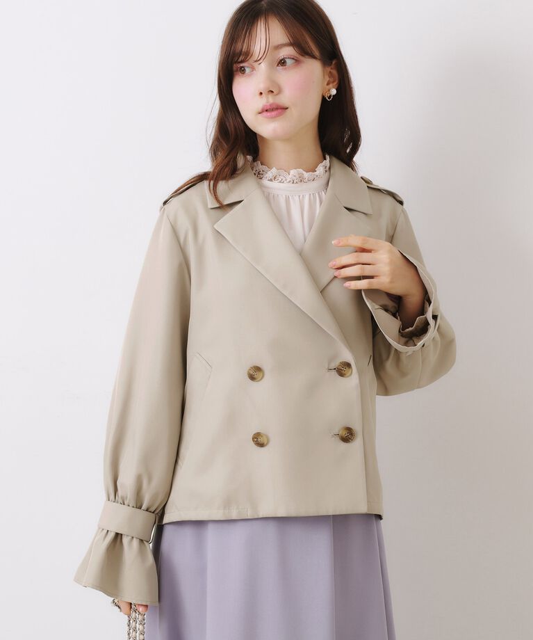 Couture broach「【華やか・主役級】ショートトレンチ」|トレンチコート|