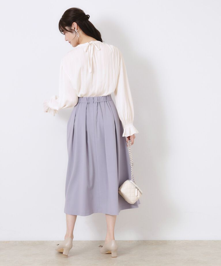 Couture broach「【通勤・大人可愛い】シャーリングギャザーブラウス」|シャツ・ブラウス|
