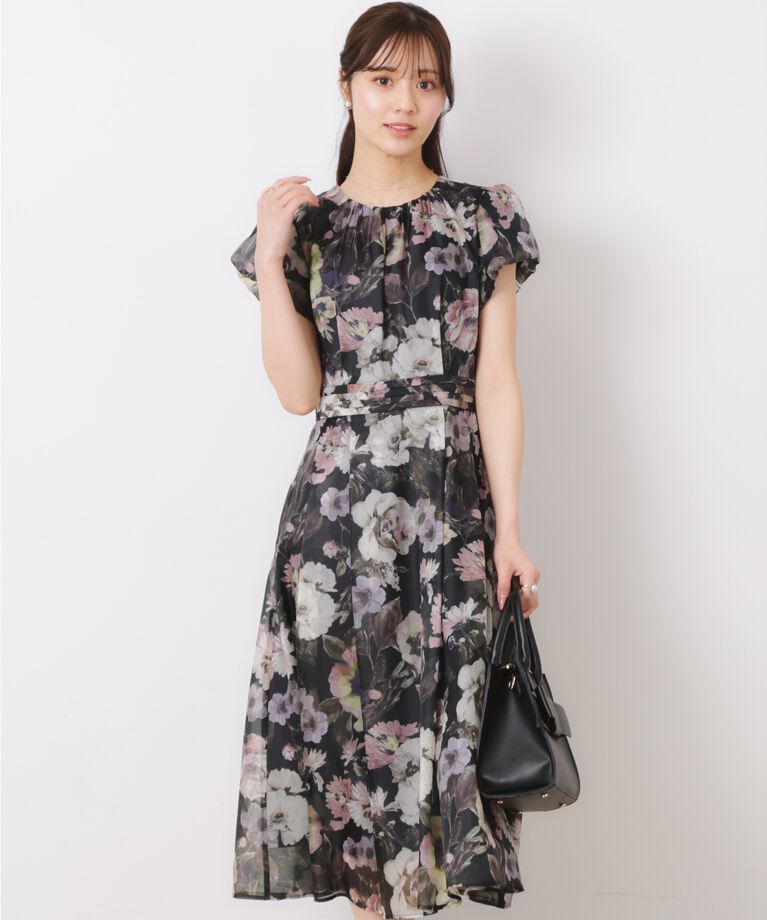 Couture broach「Summerオーガンフルールワンピース」|ワンピース|ブラック(119)