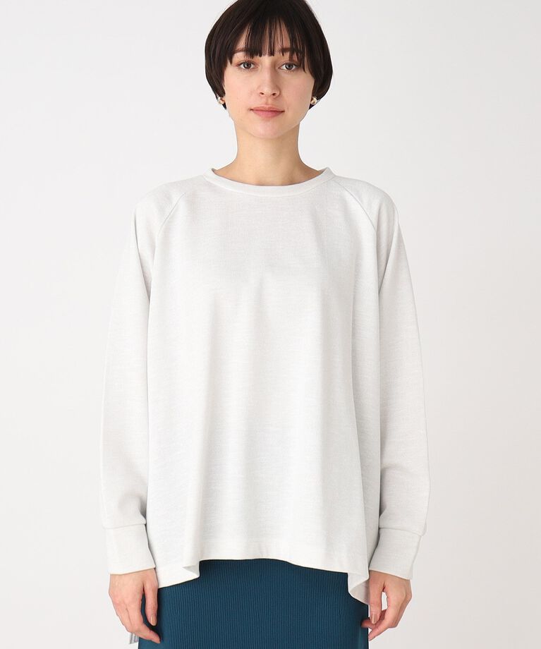 THE SHOP TK「ラメ×裏毛Aラインプルオーバー【洗濯機OK】」|Tシャツ・カットソー|