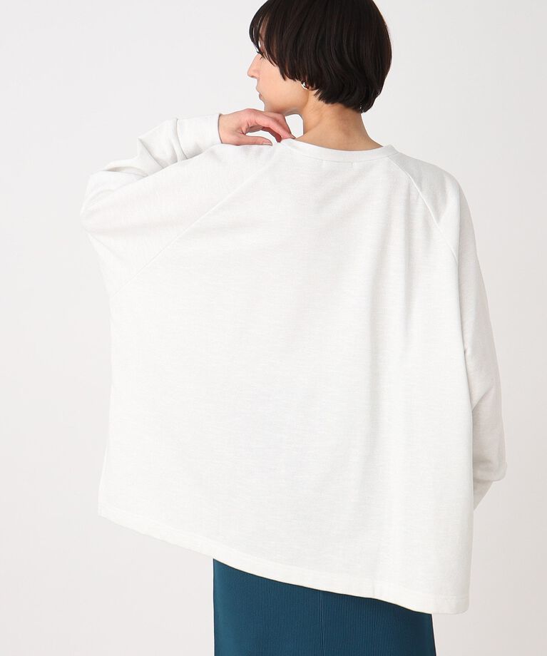 THE SHOP TK「ラメ×裏毛Aラインプルオーバー【洗濯機OK】」|Tシャツ・カットソー|