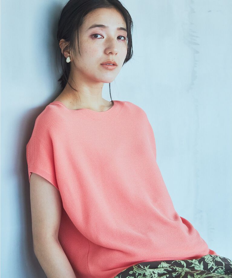 THE SHOP TK「【UVケア/アンチピリング/さらさら/洗える/WEB限定有】美人フレンチニット」|ニット・セーター|