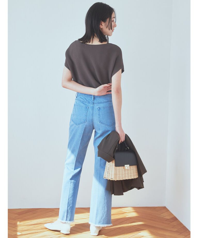 THE SHOP TK「【UVケア/アンチピリング/さらさら/洗える/WEB限定有】美人フレンチニット」|ニット・セーター|