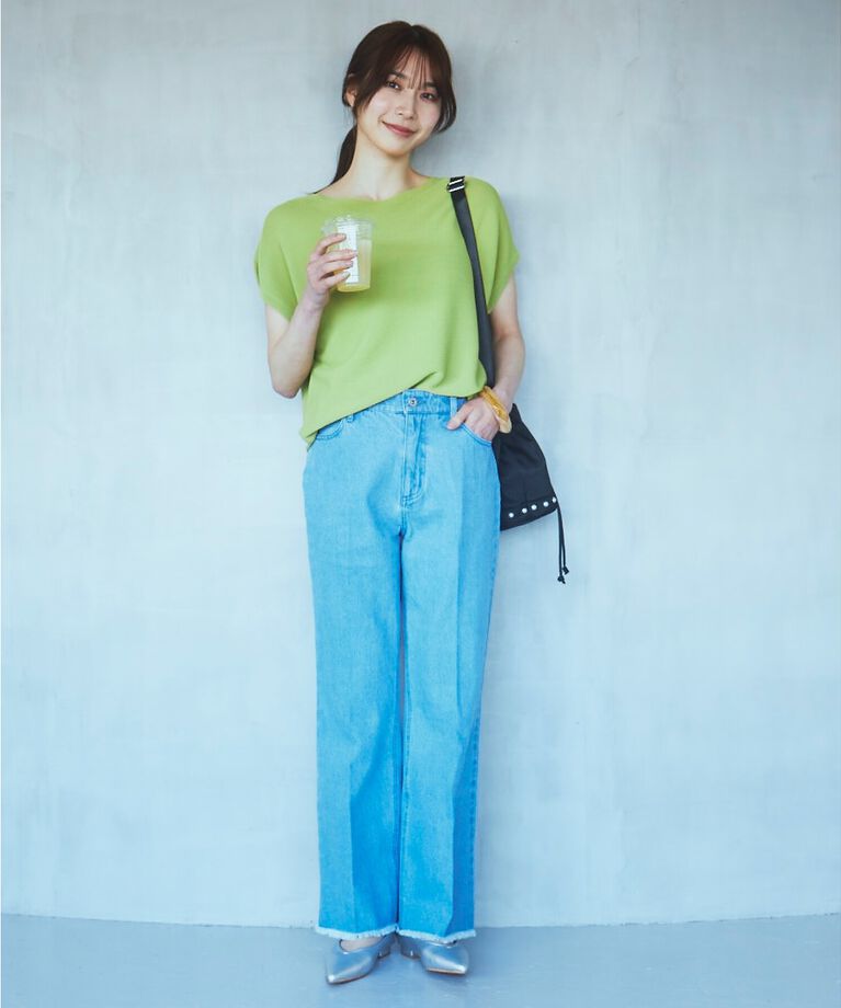 THE SHOP TK「【UVケア/アンチピリング/さらさら/洗える/WEB限定有】美人フレンチニット」|ニット・セーター|