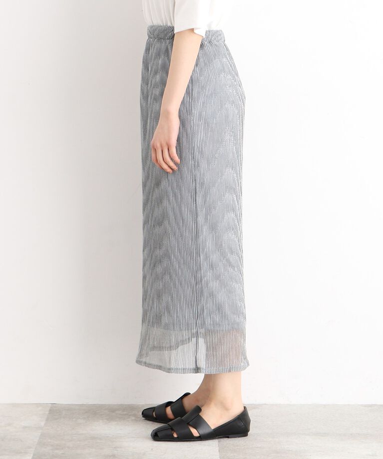 THE SHOP TK「シャイニーナロースカート【洗える】」|スカート|