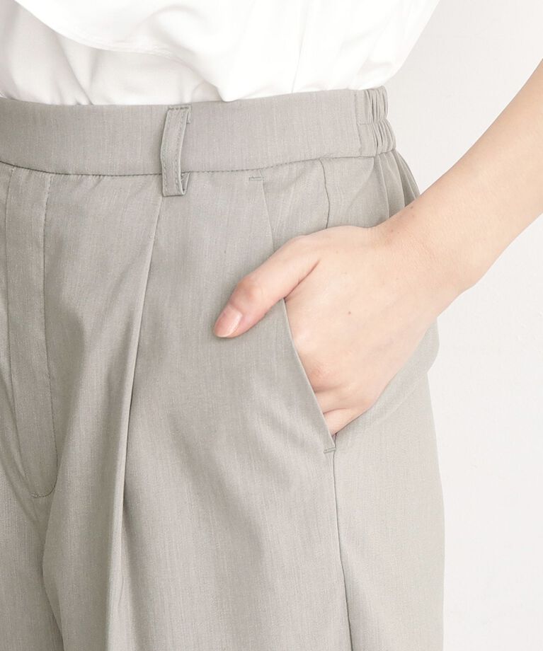 THE SHOP TK「【薄くて軽い！／接触冷感／洗える】ストレッチワイドパンツ」|その他|