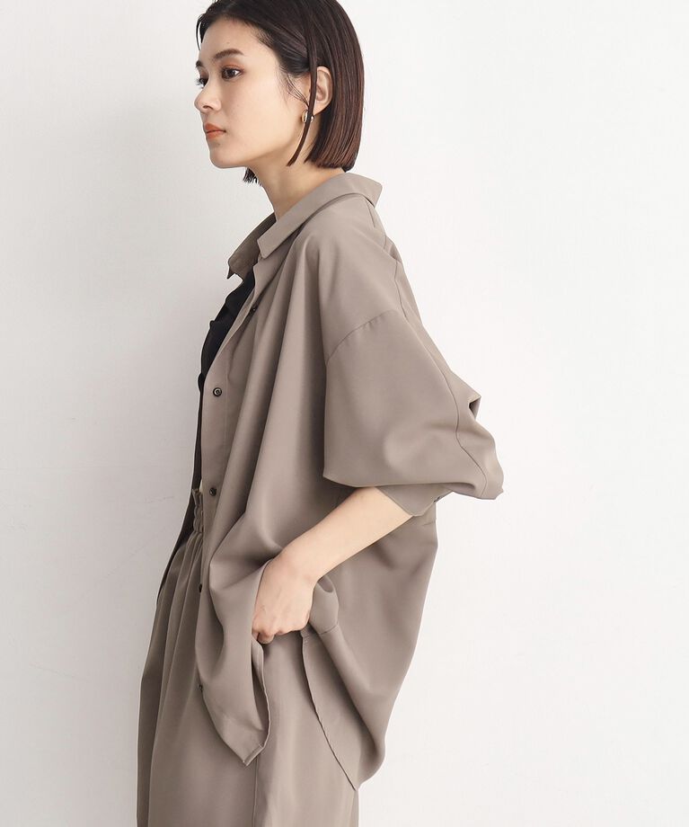 THE SHOP TK「【ラッシュガード/接触冷感/撥水/UVケア/洗える】MIZUGIWA_ラッシュガードシャツ」|シャツ・ブラウス|