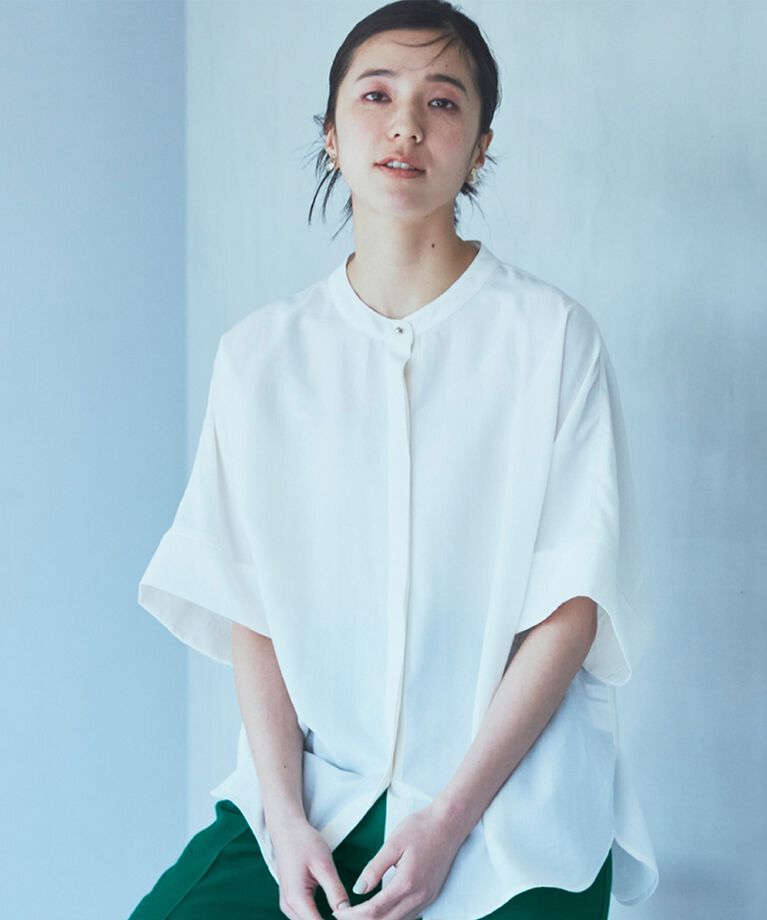 THE SHOP TK「【再登場／魅せる体型カバー服／洗える】ボイルドルマンブラウス」|シャツ・ブラウス|