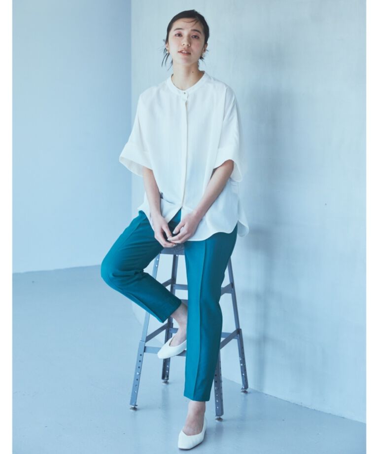 THE SHOP TK「【再登場／魅せる体型カバー服／洗える】ボイルドルマンブラウス」|シャツ・ブラウス|