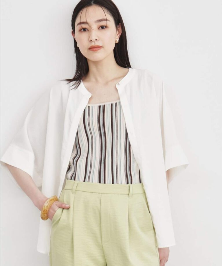 THE SHOP TK「【再登場／魅せる体型カバー服／洗える】ボイルドルマンブラウス」|シャツ・ブラウス|
